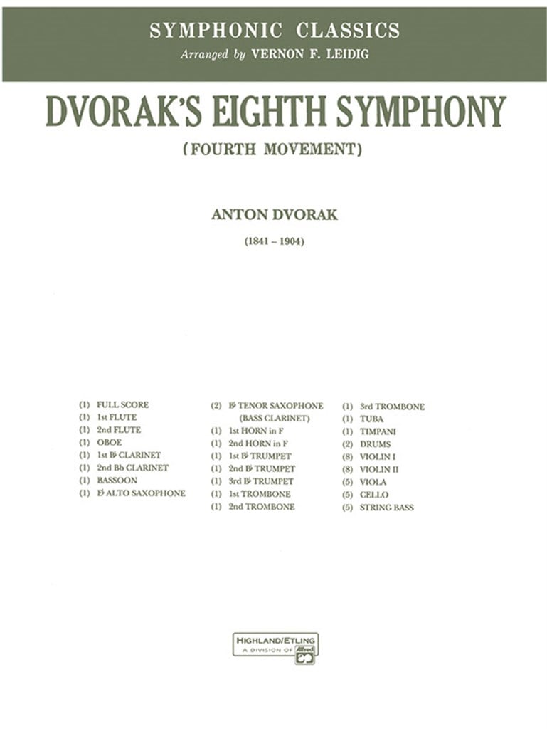 Dvorák's 8th Symphony, 4th Movement